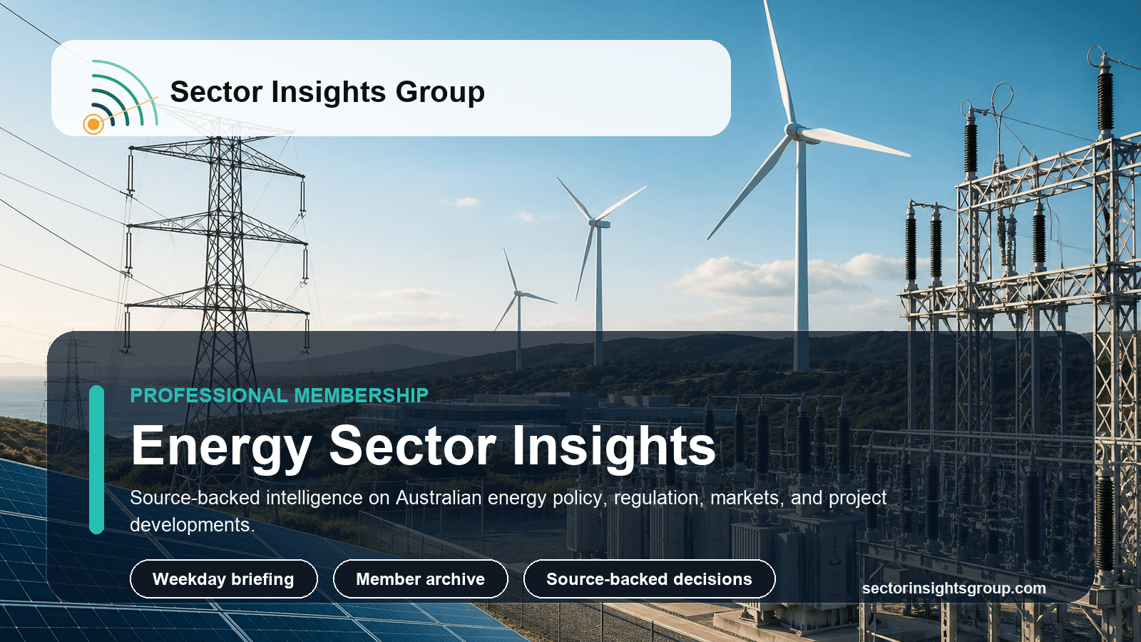 Energy Sector Insights product preview artwork